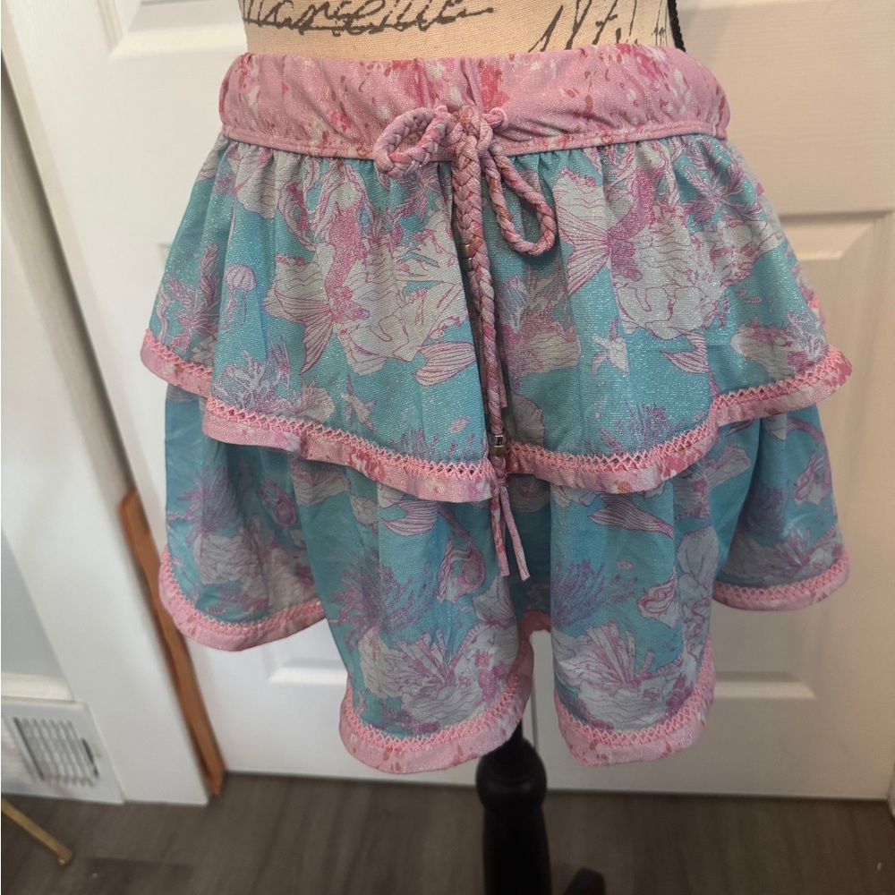 LoveShackFancy x Hurley Tiered Skirt L